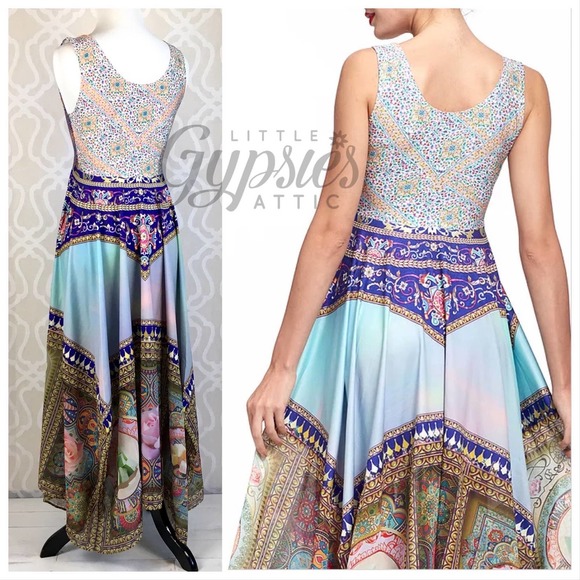 Antique Rainbow Unicorn Maxi Dress - Picture 11 of 16